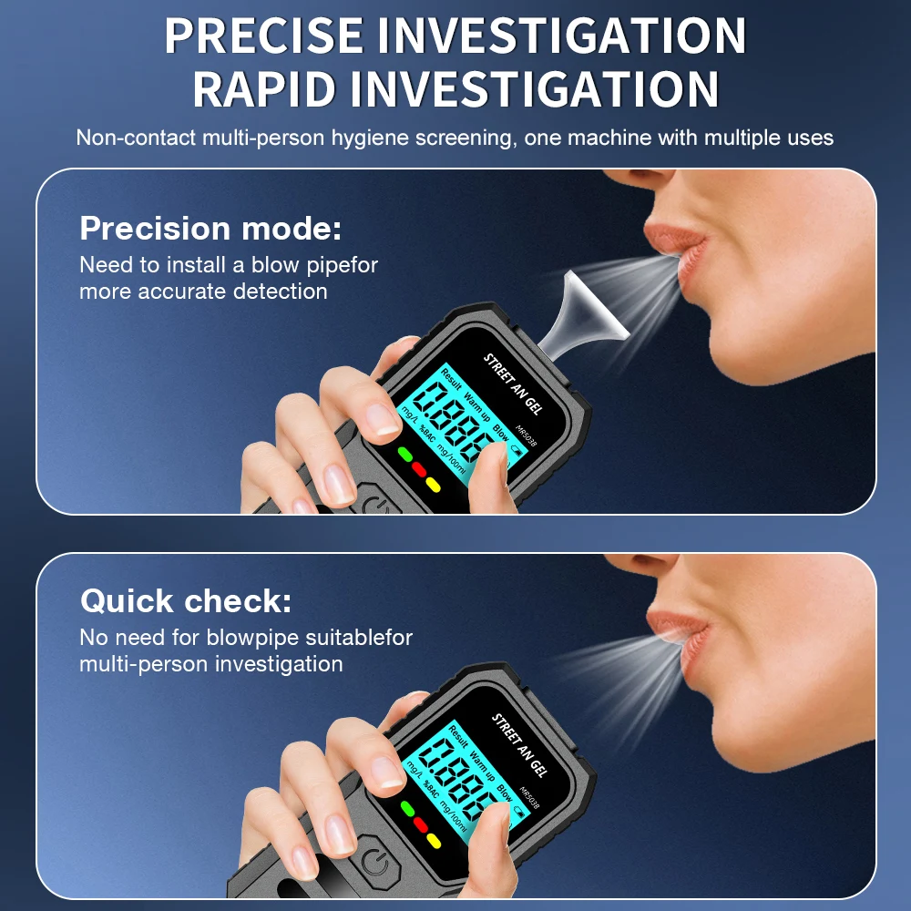 Product Breathalyzer Breath Alcohol Tester for Personal & Professional Use