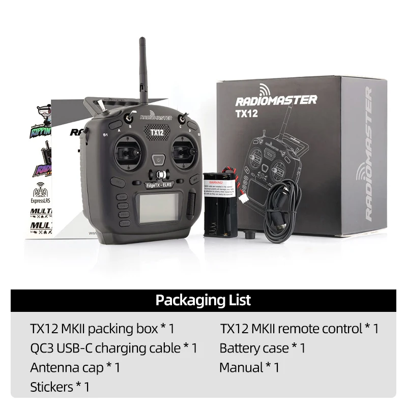 Amazon.com: Xiangtat RadioMaster TX12 MKII ELRS 16CH Support