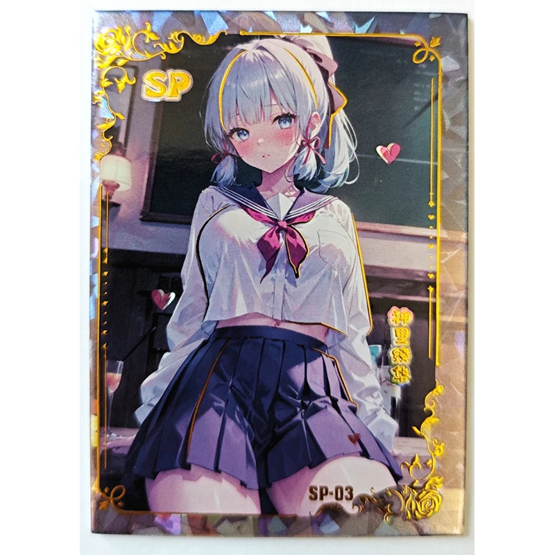 Anime Goddess Story Furina Raiden Shogun Yae Miko Ganyu Kamisato Ayaka Collectible Cards Christmas Birthday Gift Children's Toys