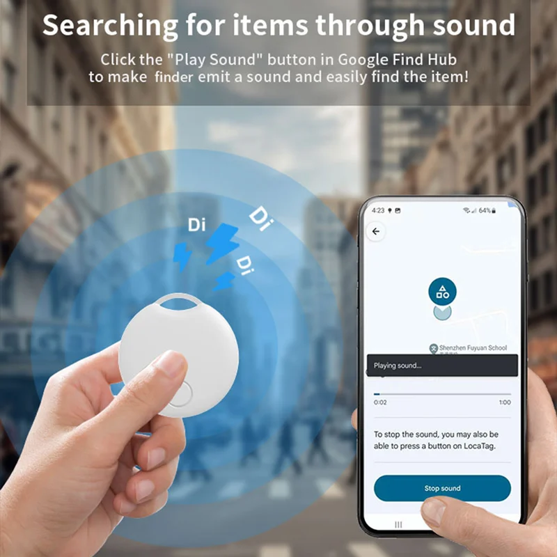 RSH Smart Tracker Work With Android Google Find Hub App Navigating Key Finder Locator Remote Positioning Tag for Xiaomi Samsung 5 RSH Smart Tracker Work With Android Google Find Hub App Navigating Key Finder Locator Remote Positioning Tag for Xiaomi Samsung 5