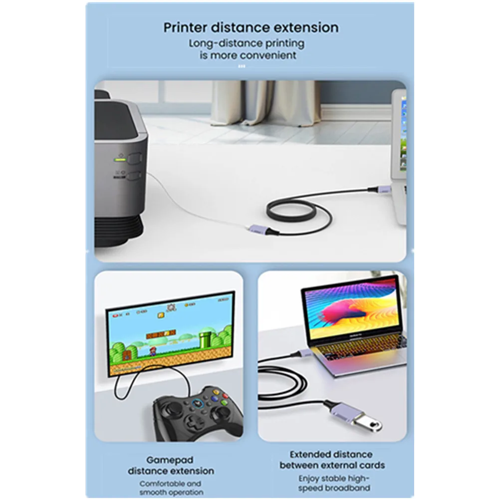 USB 3.0 Ȯ  ȭ ڵ, Ʈ PC 콺 Ű  SDD ϵ ũ, M/F ͽټ ̺, 5Gbps, 5V3A , 1 m, 2 m, 5m