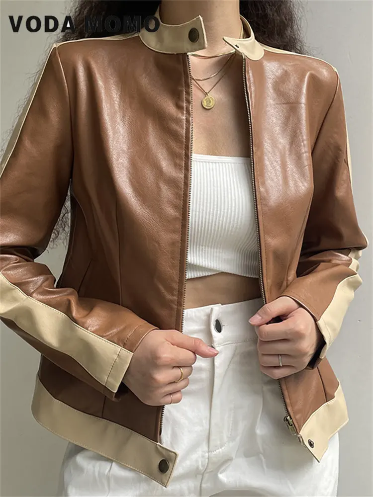 

Leisure Classic Cozy Tender Stylish Holiday Korean stytle Daily Contrasting colors Women Harajuku Trend Female Outwear Design