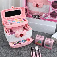 Kids Makeup Toys Portable with Real Cosmetic Case Simulated Makeup Beauty Set Makeup Vanity Toy for Children Girls Gifts 2