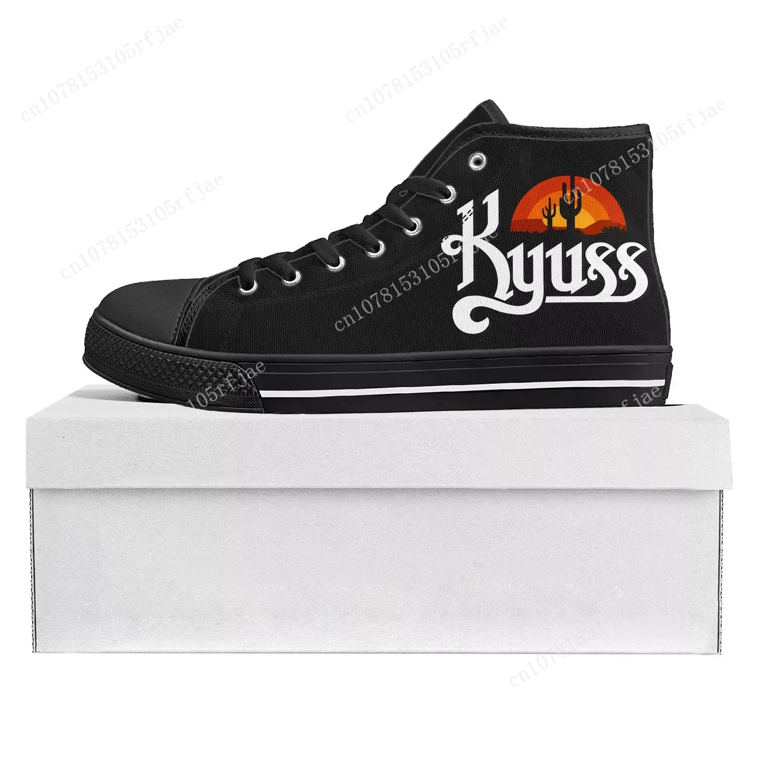 

Kyuss Metal Rock Band High Top High Quality Sneakers Mens Womens Teenager Canvas Sneaker Casual Couple Shoes Custom Shoe Black