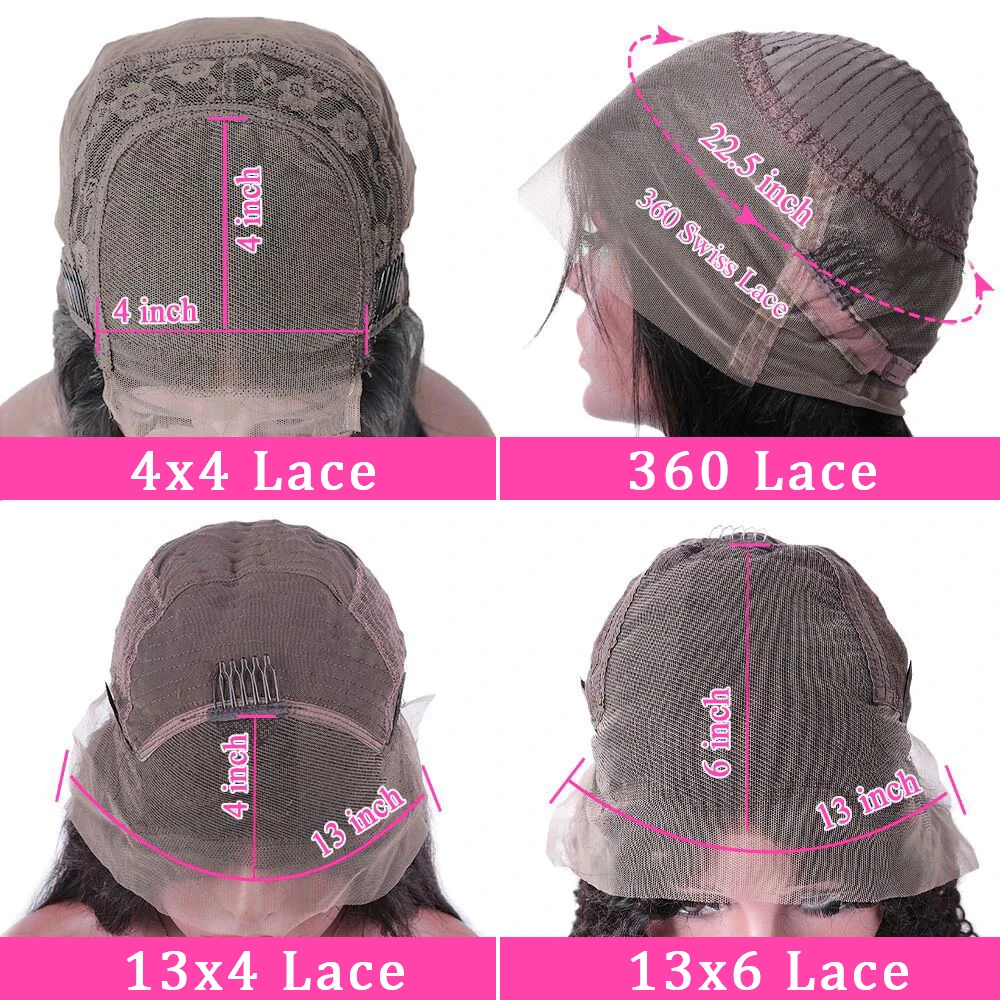 13x4 13x6 Straight Lace Front Wig HD Transparent Brazilian Human Hair Wigs For Women 360 Lace Frontal Wig 5x5 Lace Closure Wig