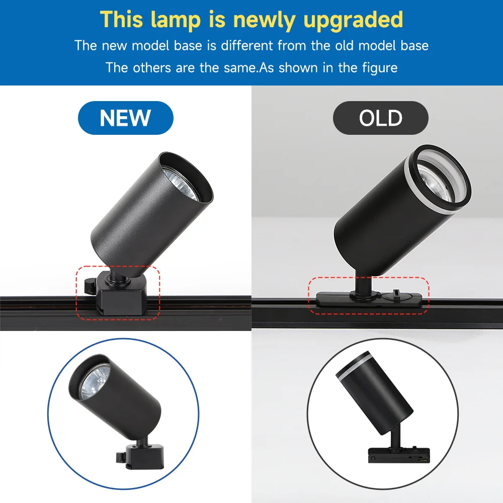 Luminaire sur rail design contemporain