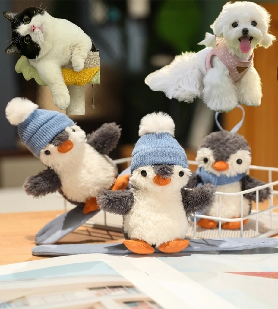 Skateboarding Penguin Toy