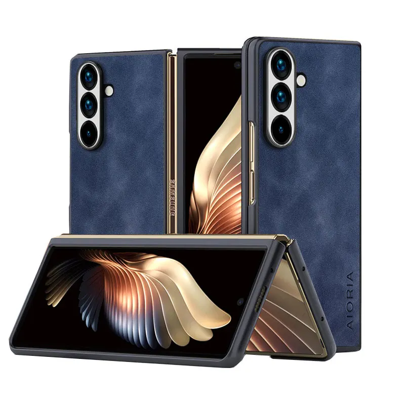 Silky Feel Lightweight Durable PU Leather Foldable Phone Case Cover