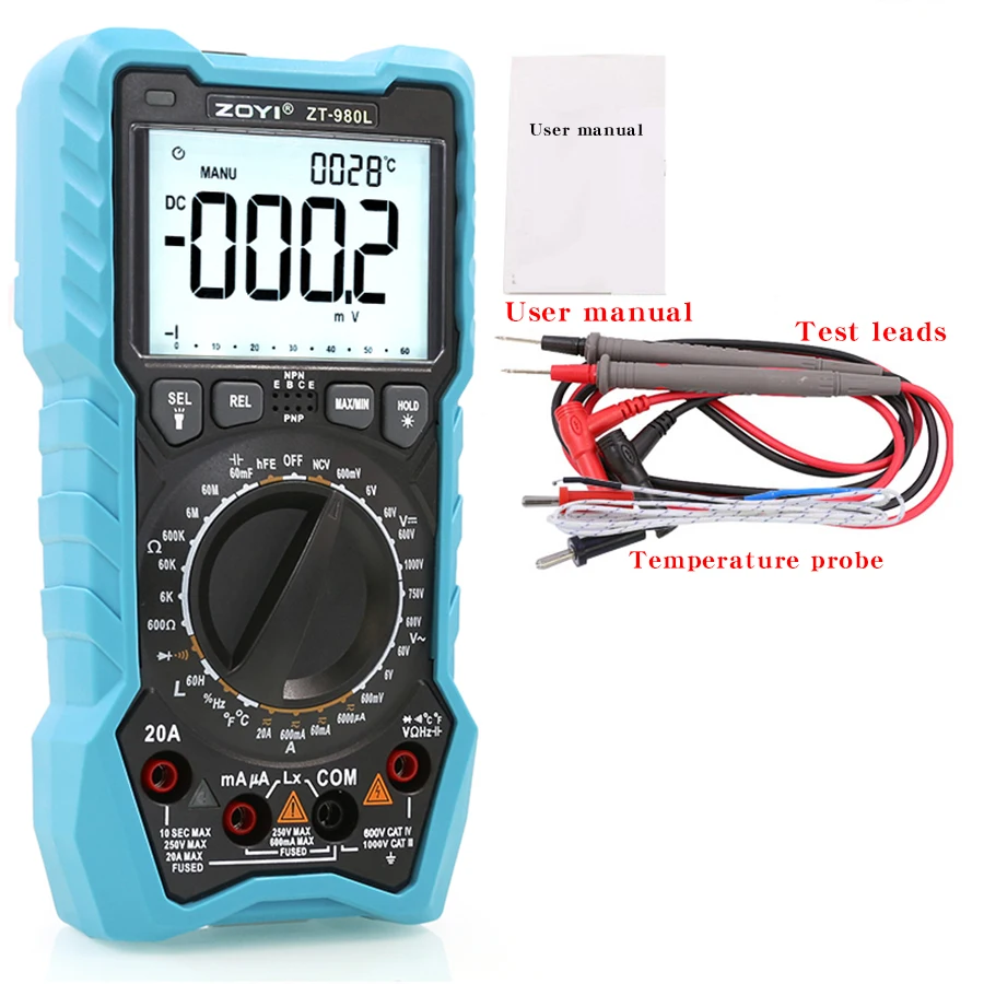 ZOYI ZT-980L Digital Inductance Capacitance High Precision
