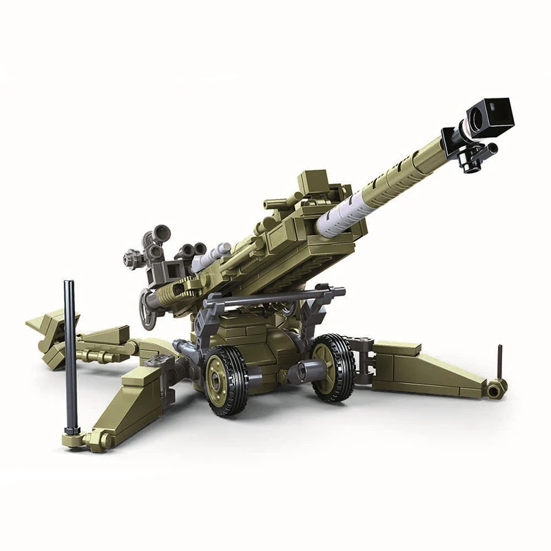 Military Weapon Ultralightweight Field Howitzers Building Block Kit - Creative Toy Set