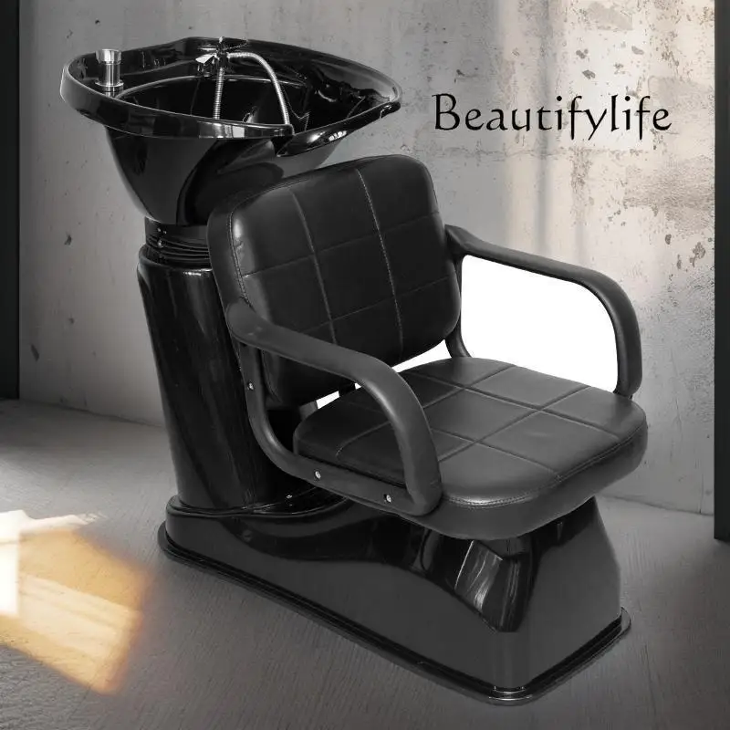 

Barber Shop Hair Salon Sitting Shampoo Lying Half Beauty Salon Bed Hair Salon Plastic Basin