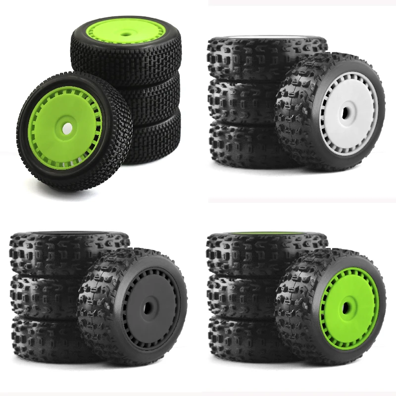

4pcs 116mm Wheel Tire 17mm Hex for 1/8 RC Off-Road Buggy ARRMA Typhon Talion Traxxas Redcat Team Losi Kyosho HPI WR8 HSP RC Car