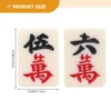 Portable Chinese Traditional Travel Travel Set Game Set Chinese Mah Mini Jongg Portable Tiles Sets Travel Jong Majiang Kit 4