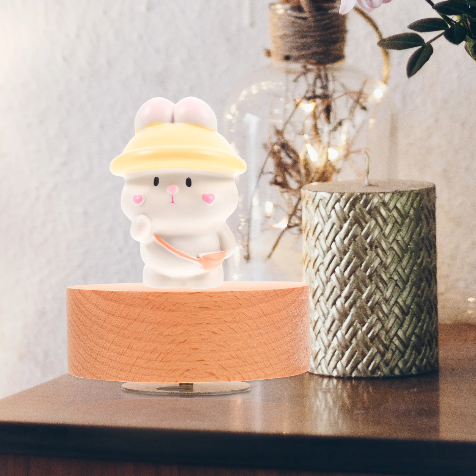 Music Box Base Rotatable DIY Musical Box Base Round Music Making musical box rotatable base diy music box accessory