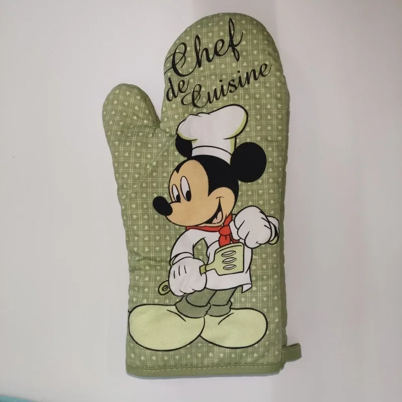 Disney Mickey Anti-scalding Oven Gloves New Cartoon Pattern Kitchen Tray Dish Bowl Oven Baking Heat Insulation Mitts Accessories