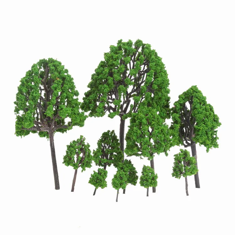 Assorted Model Tree Train PARK Railway Architecture Scenery Layout 11pcs O Scale Tree Scenery Landscape Toys Festive Party Decor miniature tree ornament model tree ornament