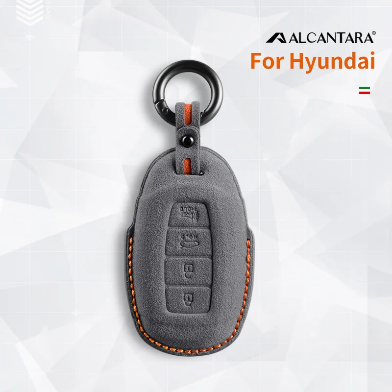 

Car Key Case Cover Holder Buckle Alcantara For Beijing-Hyundai Elantra Mistra Reina Ix35 Tucson Lafesta Accessories