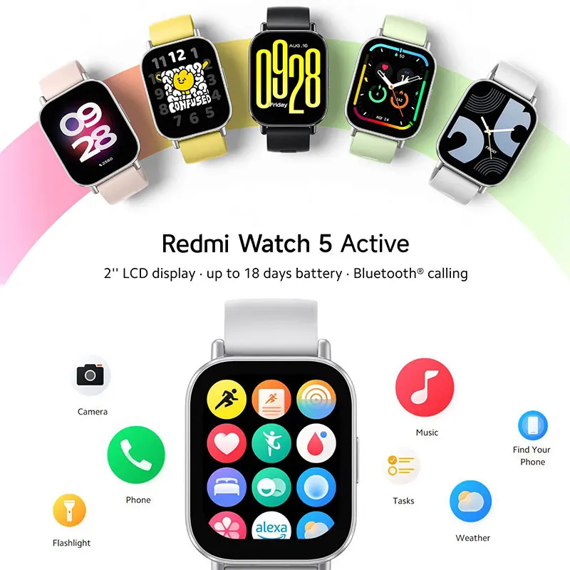 Xiaomi Redmi Watch Active Smart Watch, Bluetooth Call, 2