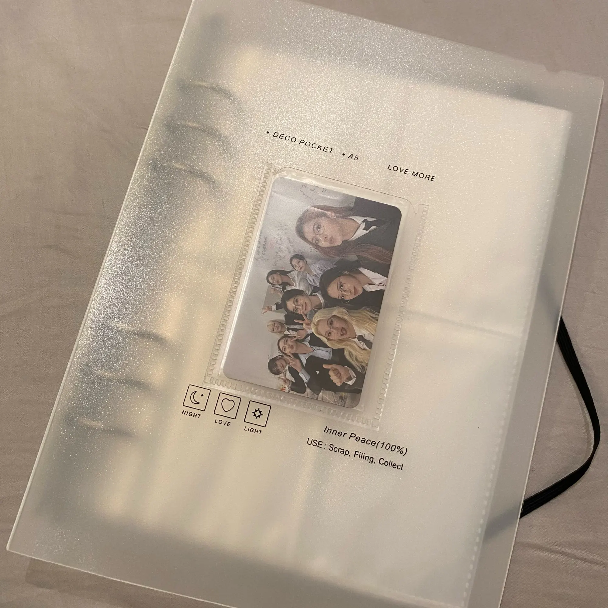 Photo Album Photocard Photo Album A5 Binder Collect Book DIY Binder Postcard Album School Journal Agenda Planner Korean School Stationery
