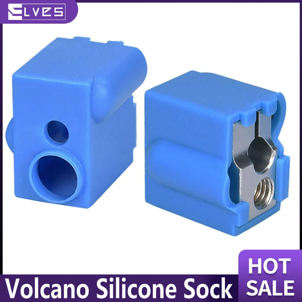 5/10PCS ELVES 3D Printer Part Volcano Silicone Sock For Volcano Heated Block J-head Hotend Bowden/Direct Extruder Block Cover