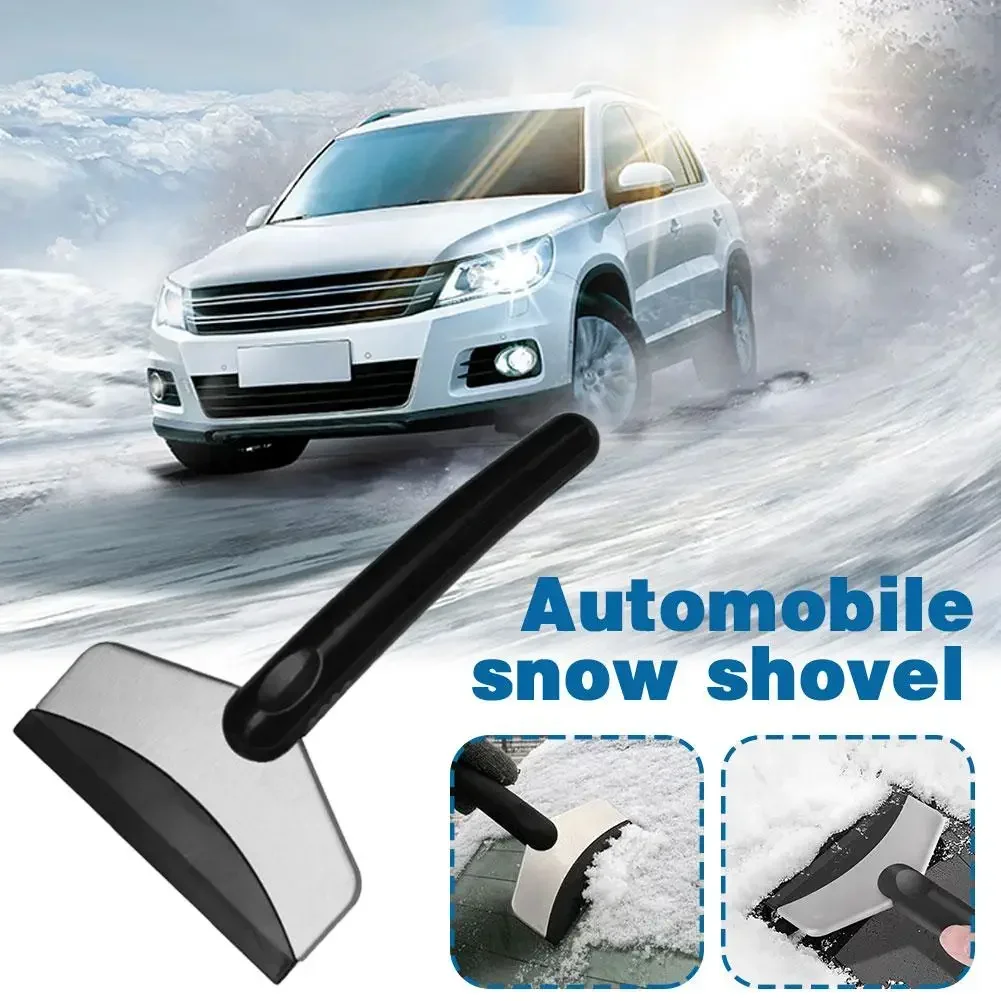 Snow shovel stainless steel ice scraper for car truck windshield and window glass snow removal tools winter accessories