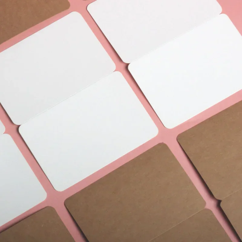 10 Pcs/lot Kraft Paper Blank Cards Folding Type Gift Blessing Card Christmas Wedding Festival Envelope Card Invitation Card