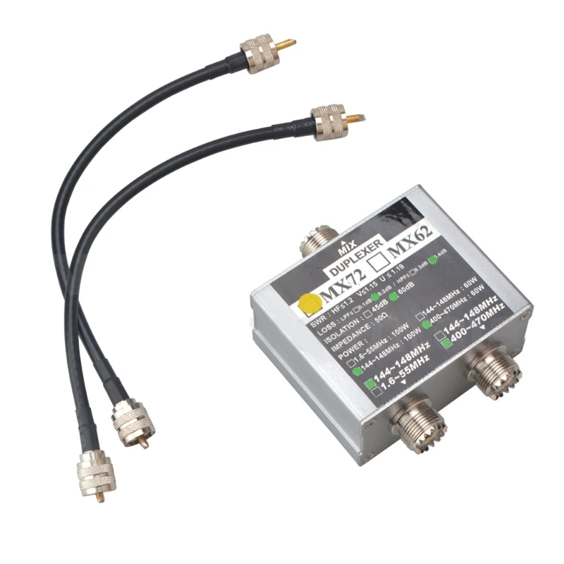Ham Antenna Combiner VHF/UHF Frequency Linear Transit Station Duplexer DualBand