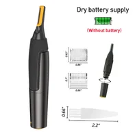 Electric Nose Ear Hair Trimmer Ultra Thin Precision Trimmer Portable Ear Trimmer for Men Nose Hair Shaver Waterproof Safe Clean 3
