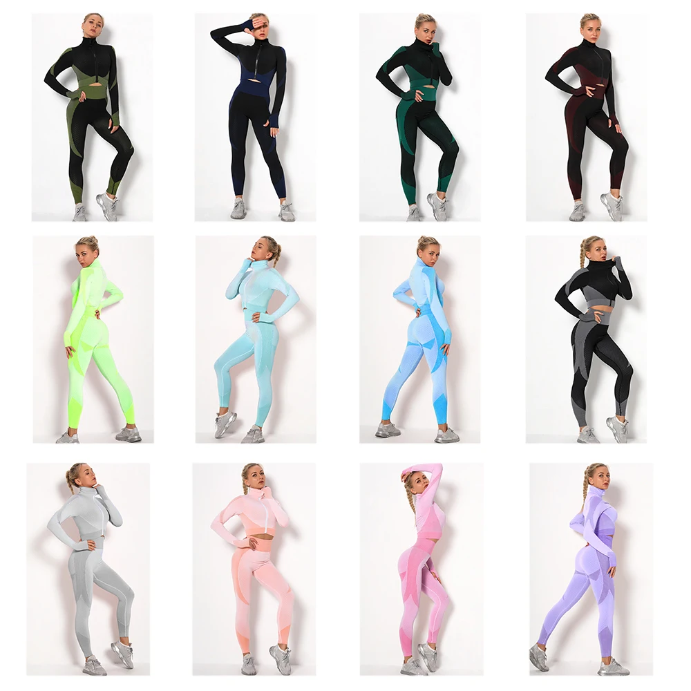 Yoga Set Sportswear Set Fitness Set Yoga set seamless women sportswear yoga suit fitness Yoga Clothing Female Gym Suits Workout Running Clothes
