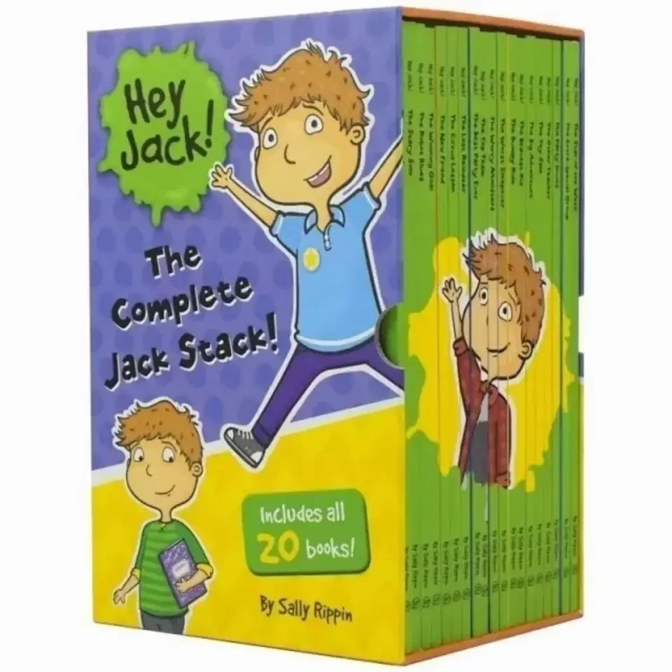 20-books-hi-jack-children's-english-storybook-hey-jack-the-complete-jack-stack-bridge-book-kid-book