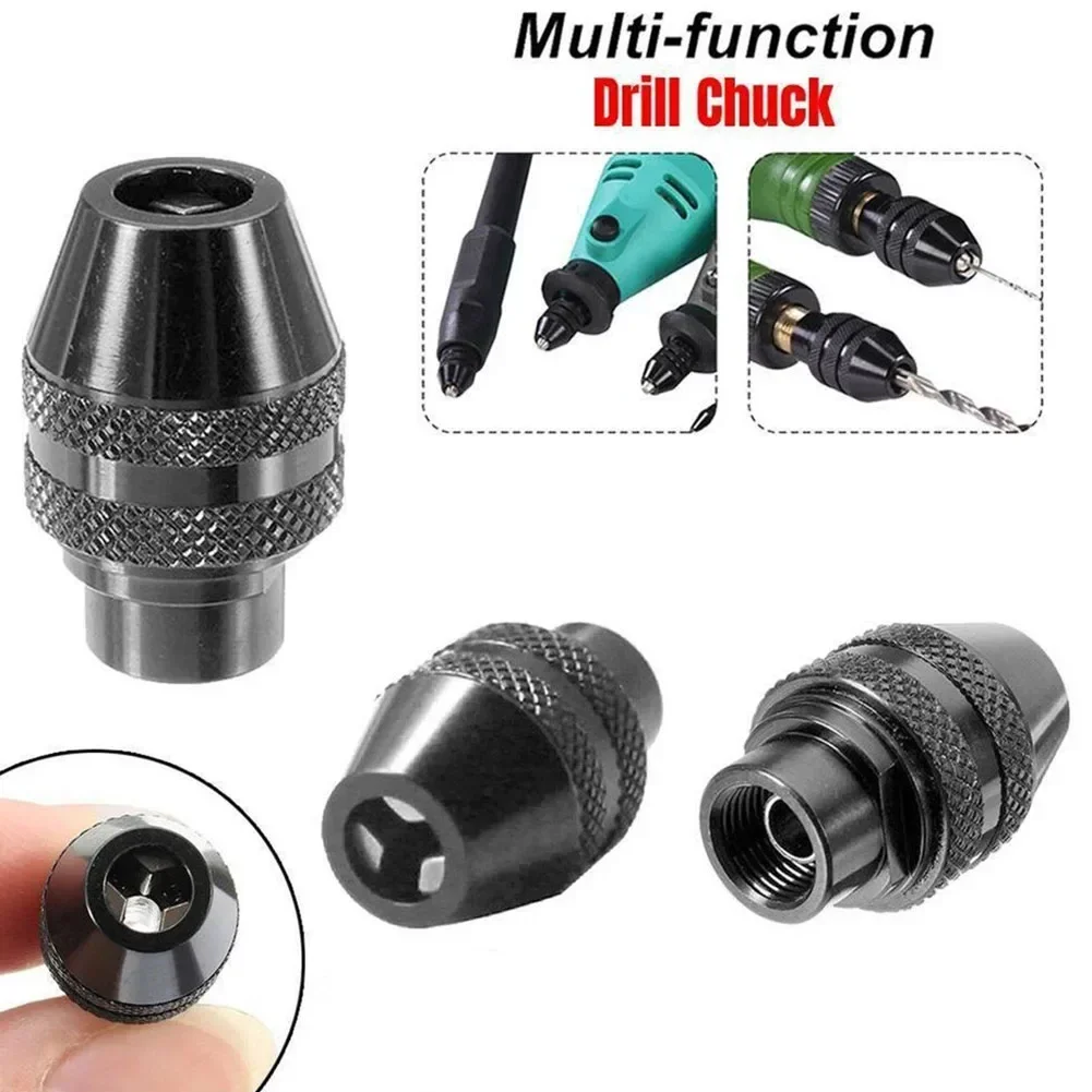 3pcs Multi Keyless Chuck 0.8-3.2mm For Dremel Rotary Tools