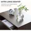 Night Stand Set 2 LED Night Stand for Bedroom Modern LED Bedside Table with 3 Drawers End Side Table 5