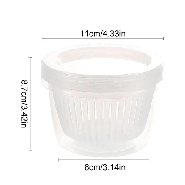 Fokhagymás Tartály Tároló Gyömbér Zöldség Lezárt Kerek Őrző Hagyma Gyümölcs Szervező Kemping Konyhához - Image 6