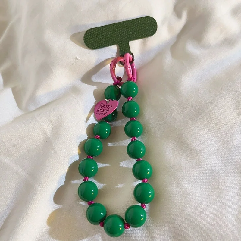Beaded Adjustable Charm Wristlet Bracelet with Detachable Lanyard