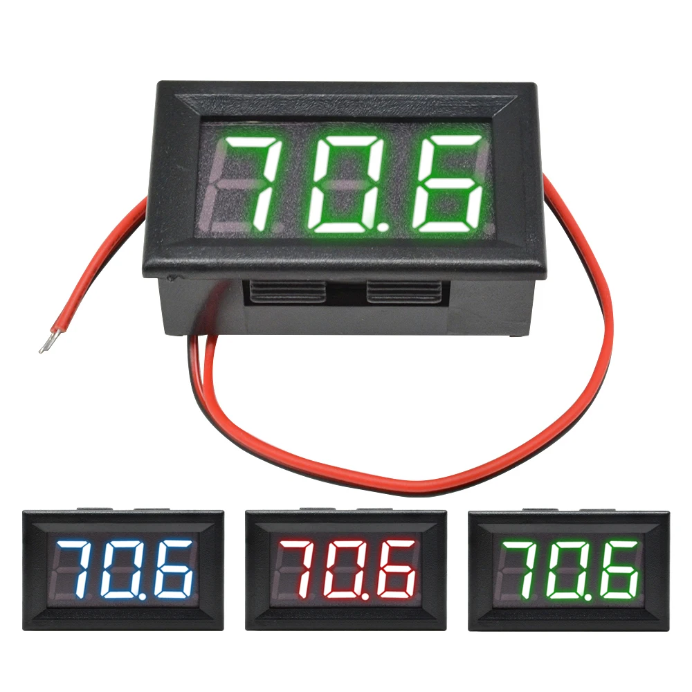 

0.56" AC LED Digital Voltmeter 70-500V Voltage Meter Auto Car Mobile Power Voltage Tester Detector Red/Green/Blue Panel Meter