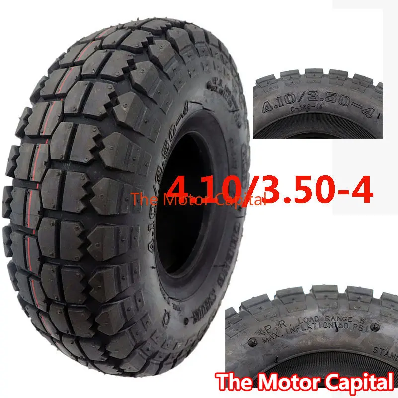 

Good Quality 4.10/3.50-4 Tire Scooter Tyre Mini ATV Wheel 3.50-4 Inner Tube Fit for Wanda Tires Trolley