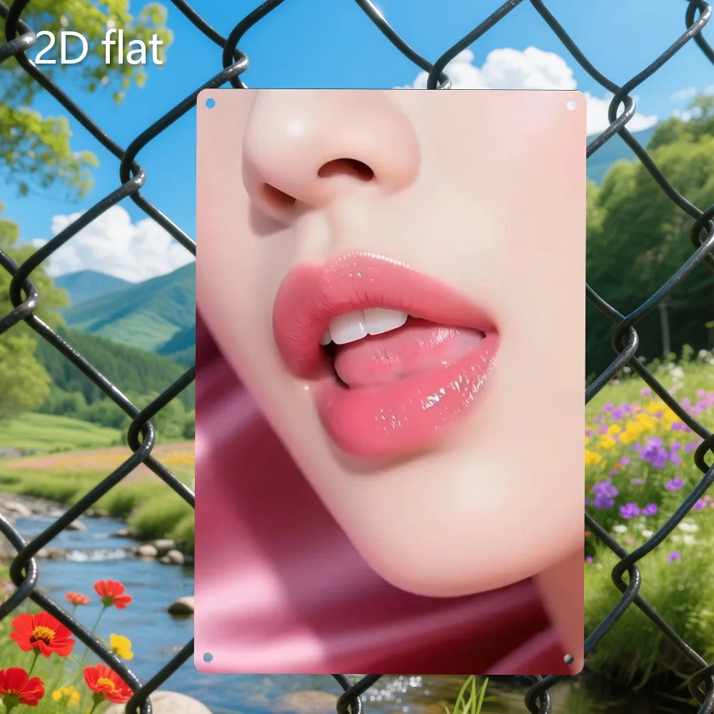 미리 뚫린 구멍이 있는 금속 사인 2D 벽 장식 플라크, 가정용 바, 차고, 정원..