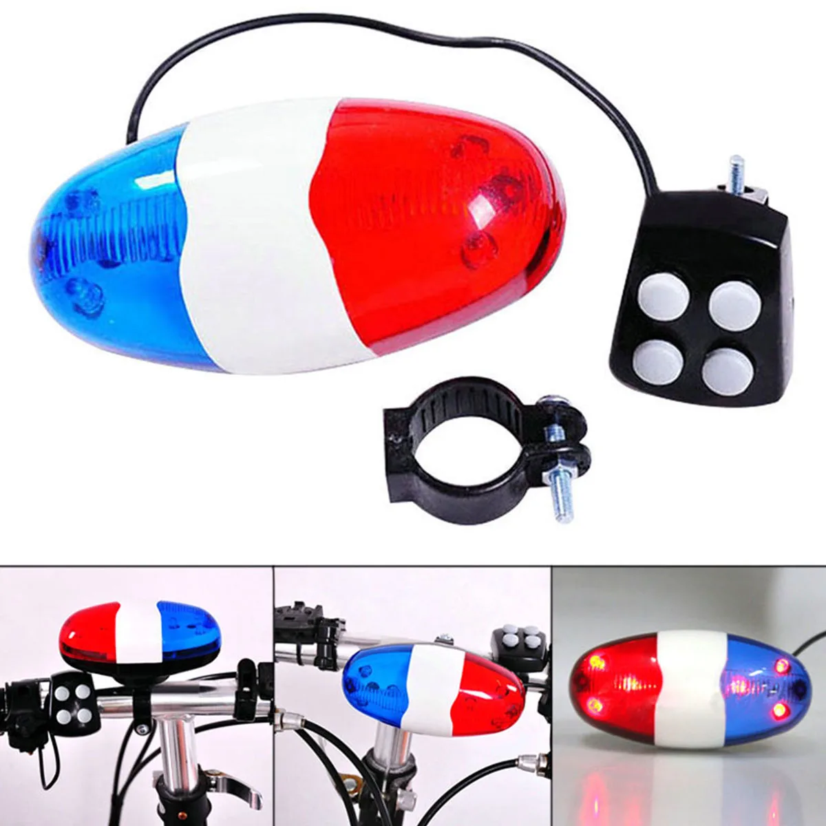 Bicycle Police Siren Sounds Melody Bicycle Power Horn Siren Bell