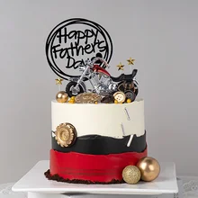 오토바이 모델 케이크 토퍼, 오토바이 테마, 어린이 장식, 생일 축하 케이크 토퍼, 남아용 생일 장식