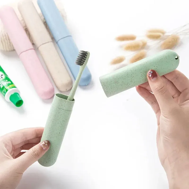 Toothbrush Holder Bathroom Accessories Travel Storage Dust-proof Case Portable Bathroom For Camping Toothbrush Storage