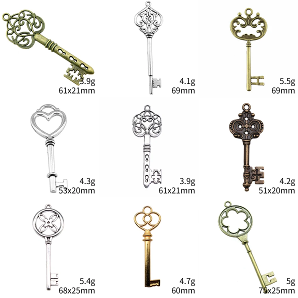 

Vintage Charms Love Key Jewelry And Accessories Bag Charm