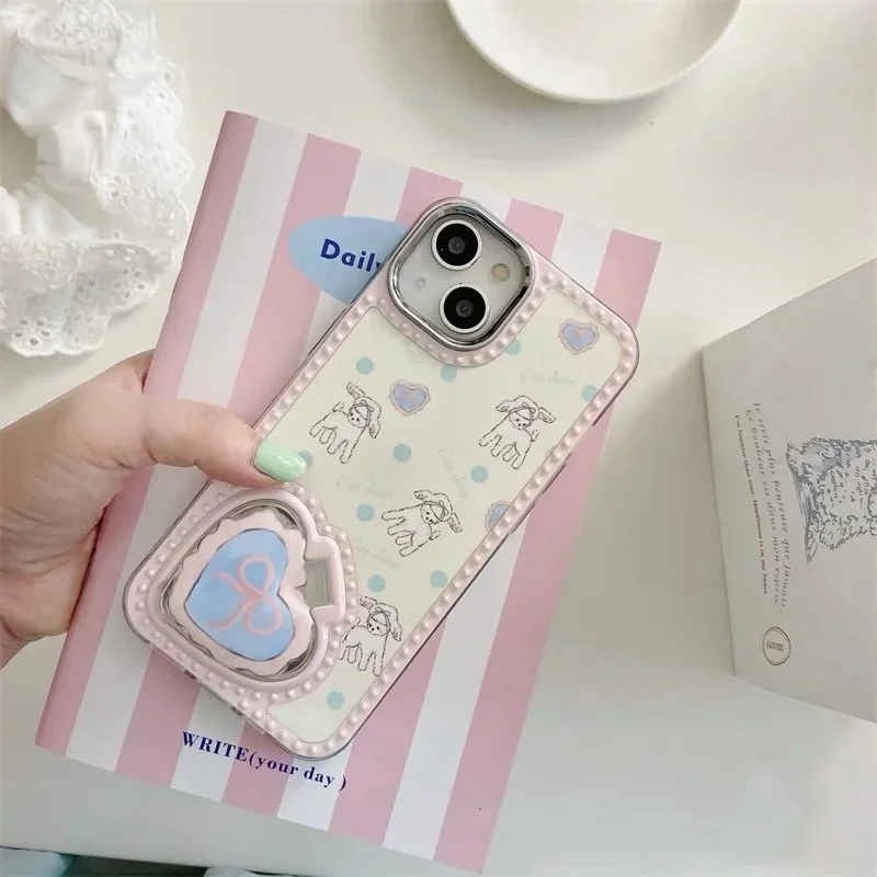 

Apple-Girl Makeup Mirror Phone Case, iPhone 12, Full Coverage, 11, Soft Shell, 13 Pro Max, Compatible with Apple