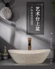 On-stage basin Antique washbasin Ceramic art retro washbasin Household bathroom Washbasin Outdoor 5