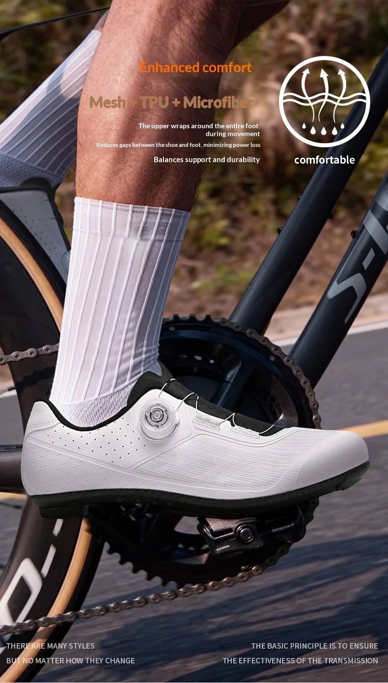Brandneue Herren-Rennrad-Clip-In-Schuhe, Damen-Rennrad-Clip-In-Fahrradschuhe, Professionelle Herren-Rennrad-Schuhe – Detail 4