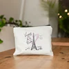 Paris Eiffel Tower Printing  Makeup Bag Travel Neceser Toiletry Organizer Pouch Female Canvas Zipper Cosmetic Bags Best Gift 2