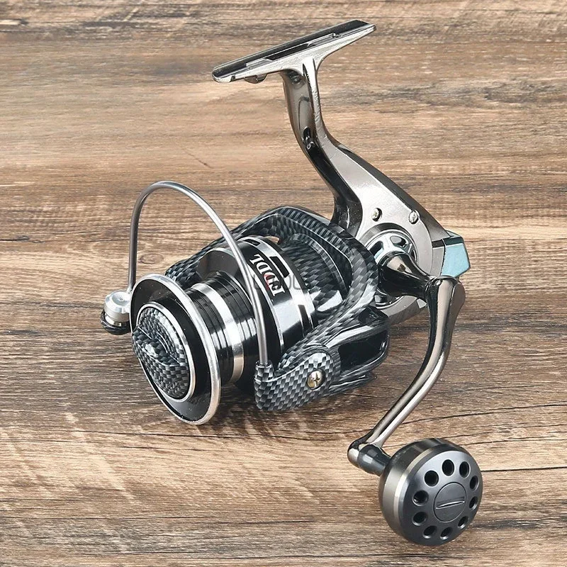 5000-12000 Rotating Reels Metal Ultra-large Distance Cast Wheel Anchor Fish  Spinning Wheel Bobbins 14+1Ball Bearing Fishing Reel
