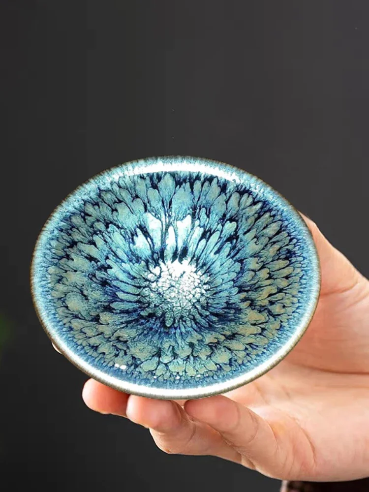 Tiki Mugs Matcha Tea Bowl High Grade Bamboo Hat Master Tea Cup Skimming Mouth Baihua Zhan Jianyang Jianzhan Tea Cup Personal Dedicated Master Level