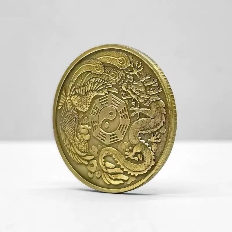 Fidget Toy Fidget Coin Tai Chi Eight Diagrams Metal EDC Gadgets Finger Skill Toys Gift Collection Autismo Juguetes Sensoriales