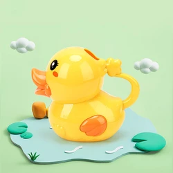 Ensemble de jouets de plage pour fille et garçon, jouet de douche, arrosoir, salle de bain, canard jaune 