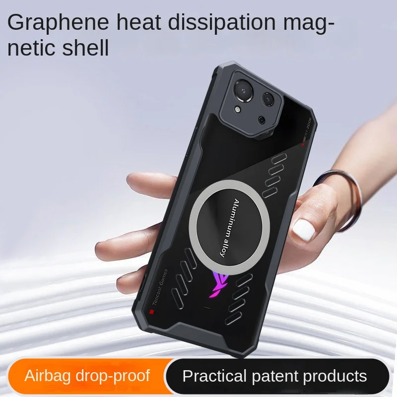 Per Asus Rog 8 Pro Rog Phone 8 Grafene Dissipazione Del Calore Pc Protettivo Anti Drop Esports Involucro Dispositivo Di Raffreddamento Magnetico